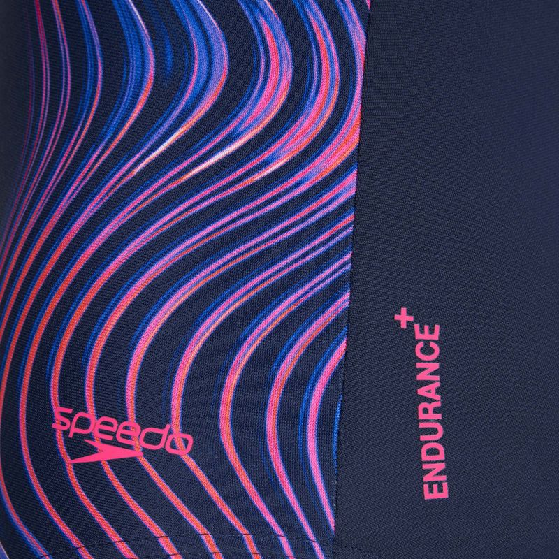 Dámske jednodielne plavky Speedo Print Medalist peacoat 3