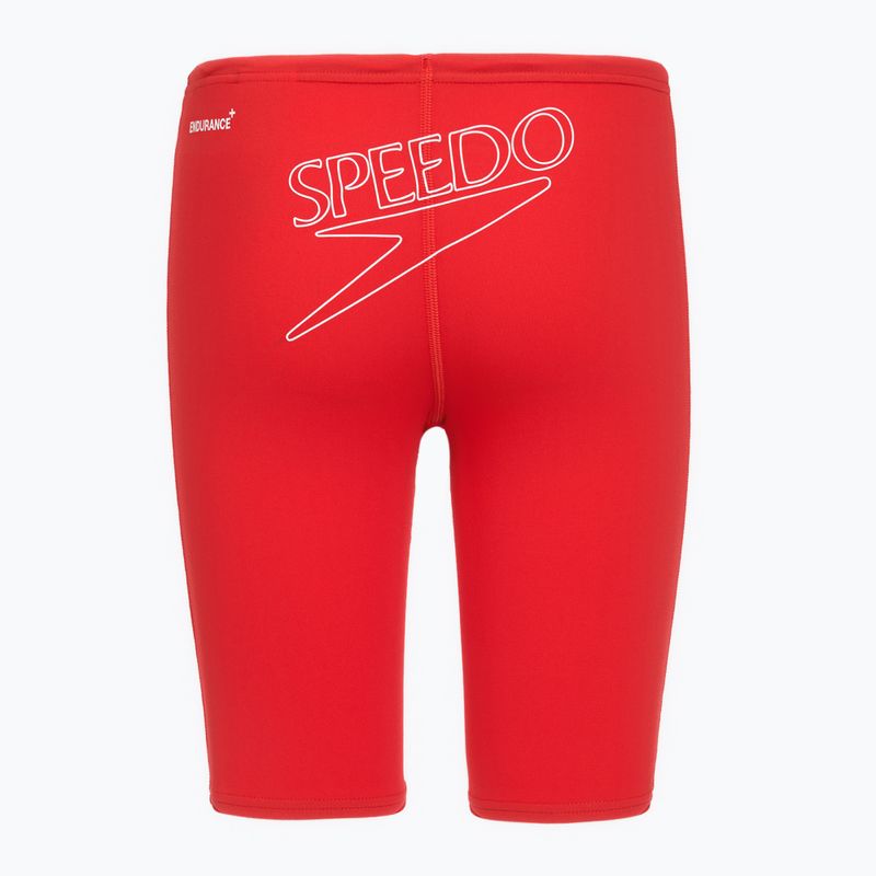 Detské plavky jammer Speedo Endurance+ Logo Jammer high risk red 2