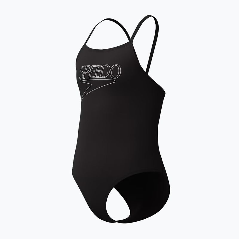 Detské jednodielne plavky Speedo Endurance+ Logo Thinstrap anthracite 3