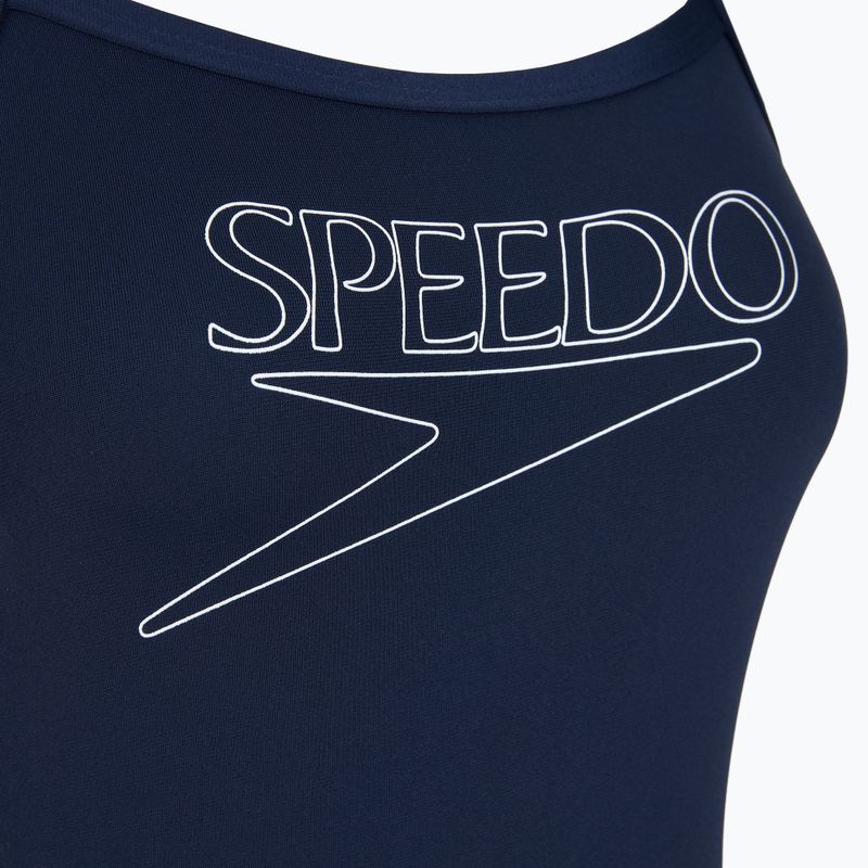 Detské jednodielne plavky Speedo Endurance+ Logo Thinstrap peacoat 3