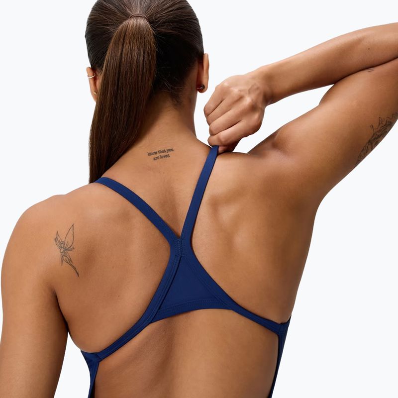 Dámske jednodielne plavky Speedo Solid EnduraSoft Turnback team navy 4