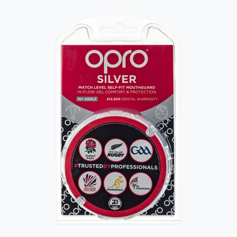 Opro Silver biely chránič čeľuste