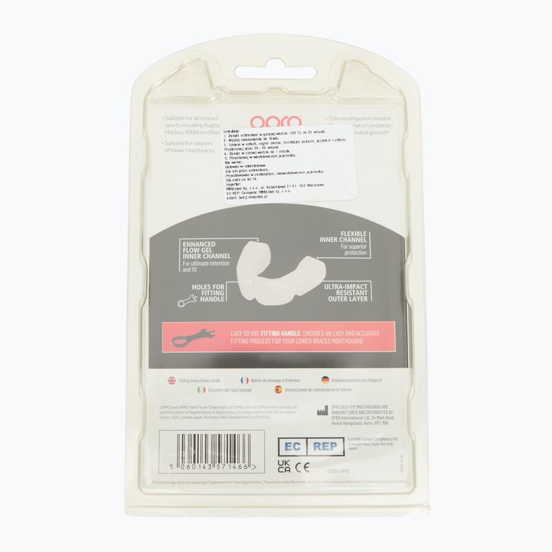 Chránič čeľuste Opro Lower Braces white 2