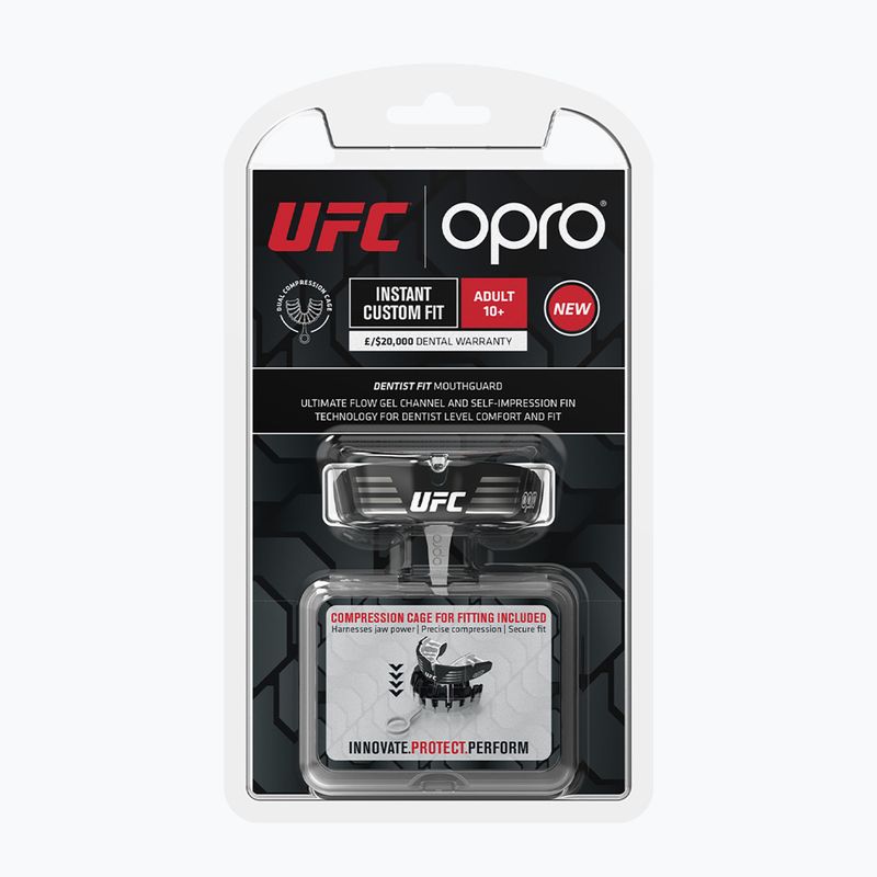 Opro UFC Instant Custom Fit chránič čeľuste čiernobiely 8496-CUSTOM 2