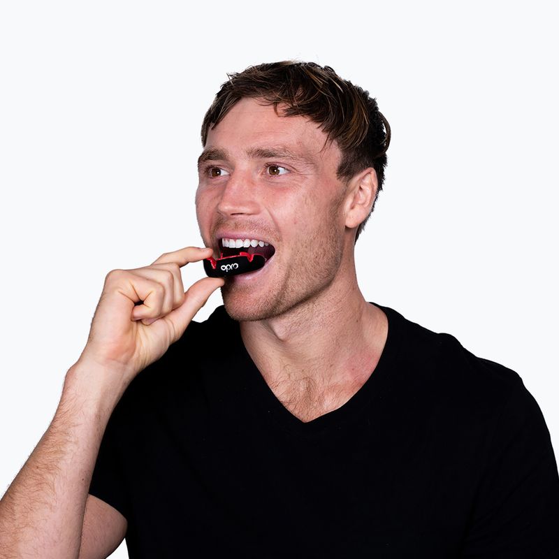 Chránič zubov Opro Silver GEN4 black/red 5