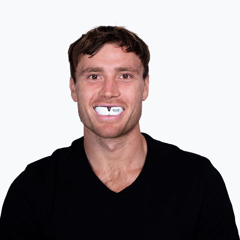 Chránič zubov Opro Silver black/white/white 4