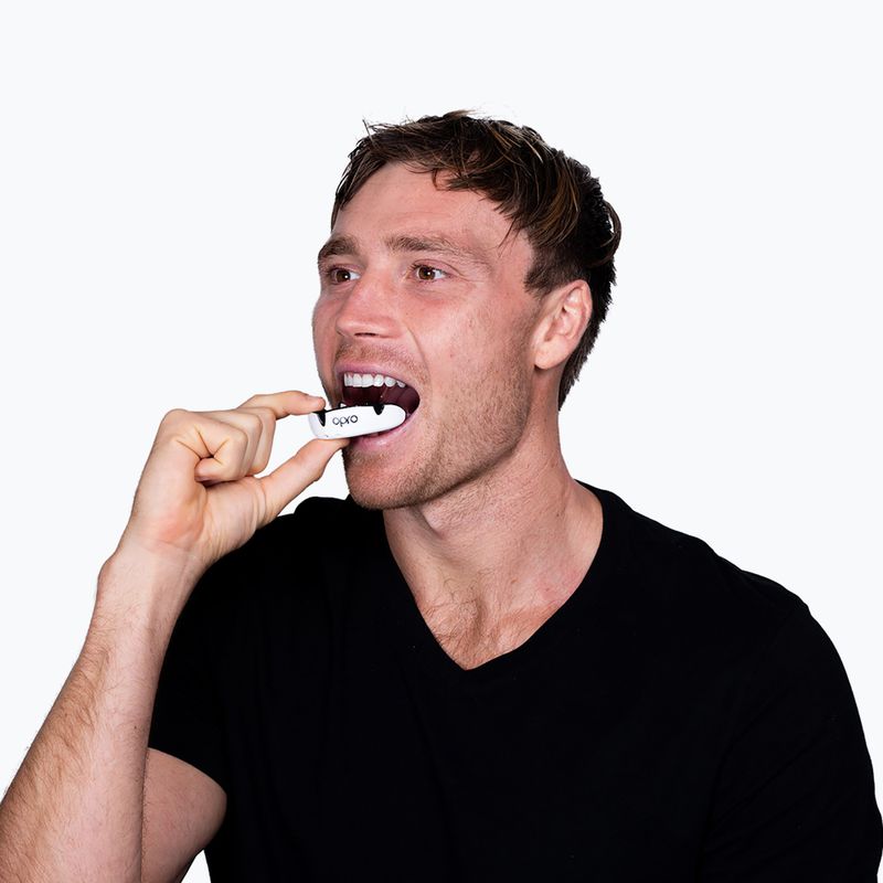 Chránič zubov Opro Silver black/white/white 5