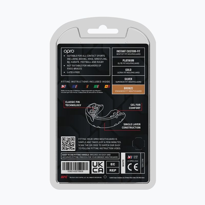 Chránič zubov Opro UFC Bronze GEN2 biely 3