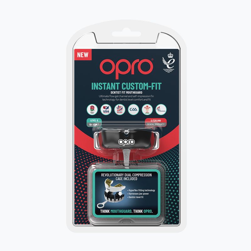 Opro Instant Custom Fit chránič čeľuste čierny 2