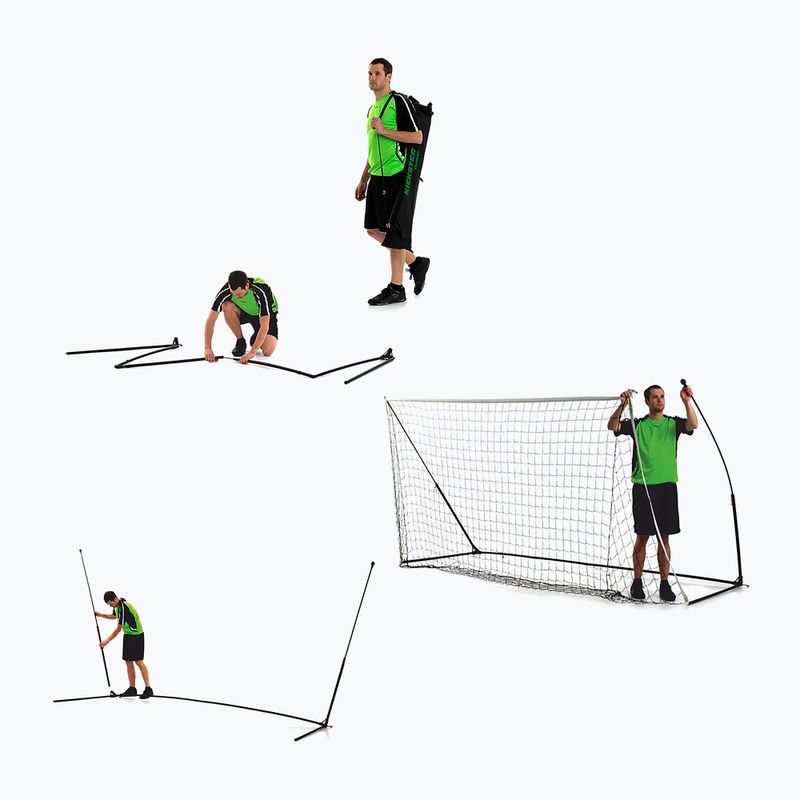 Futbalová bránka Quickplay Kickster 500 x 200 cm čierna/biela 4