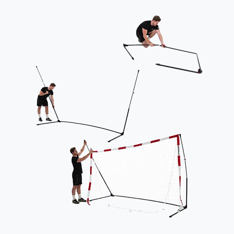 QuickPlay Hádzanárska bránka 300 x 200 cm biela/červená 3