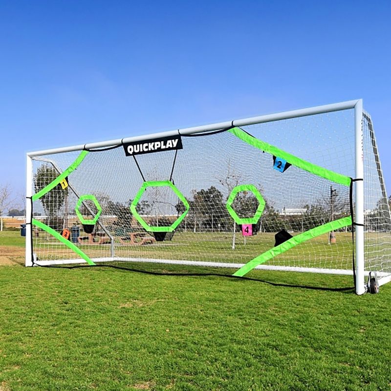 Quickplay Target Net Pro 730 x 245 cm biela/zelená futbalová terčová sieť