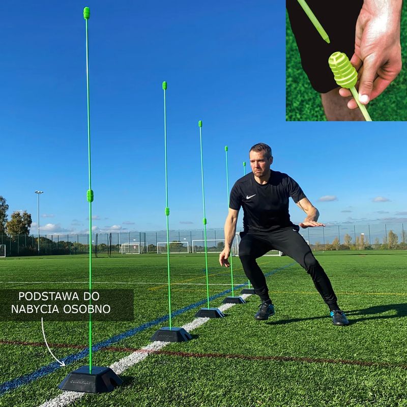 Tréningové tyče QuickPlay Agility Poles 10 ks green 6