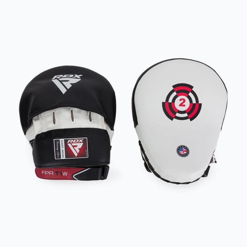 Trenérske lapy RDX Focus Pad With Strap white 2