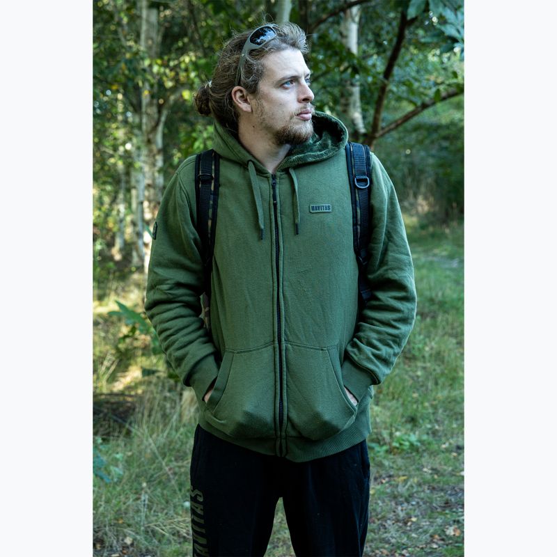 Pánska mikina Navitas Sherpa Zip Hoody zelená 4