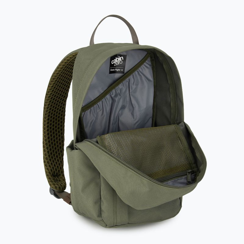 CabinZero Flight 12 l georgian khaki mestský batoh 4