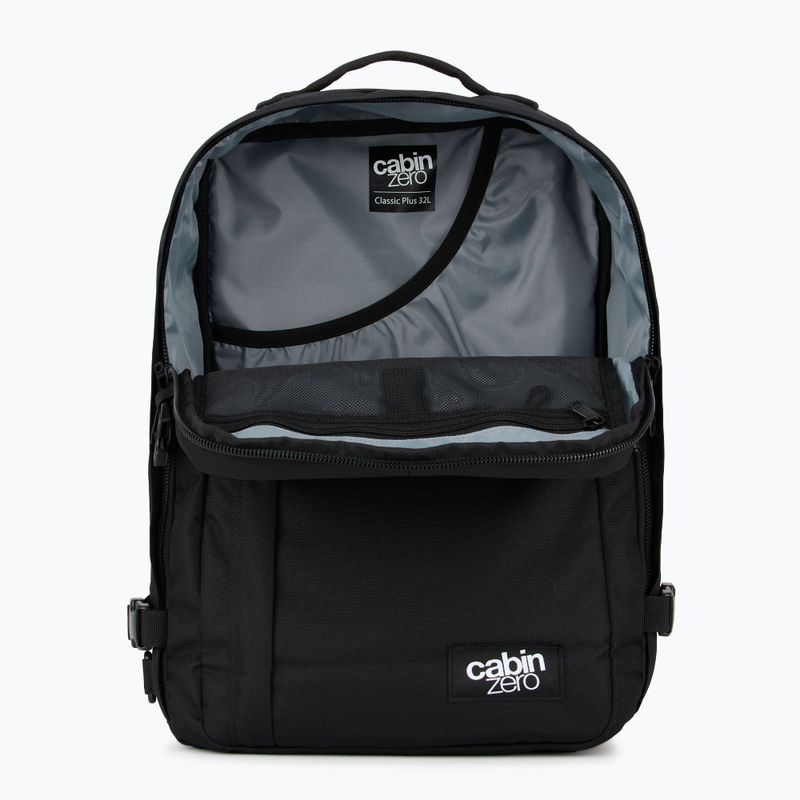 CabinZero Classic Plus 32 l turistický batoh absolútne čierny 4