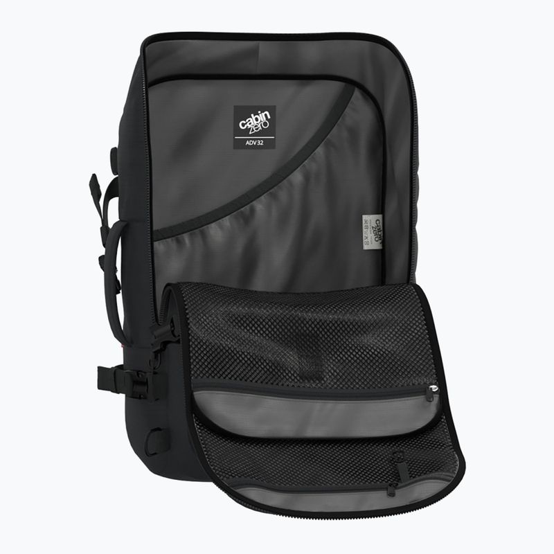CabinZero Adventure turistický batoh 32 l absolute black 7