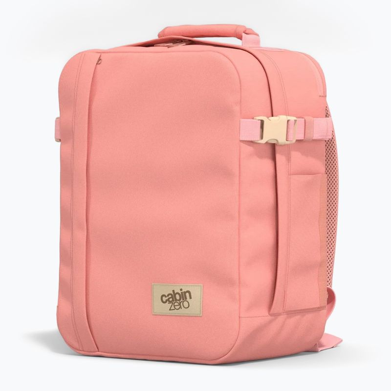 Cestovný batoh CabinZero Classic Tech 28 v ružovej farbe 4