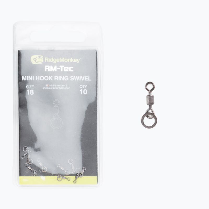 Ridge Monkey Connexion Mini Hook Ring Carp Swivel black RMT097