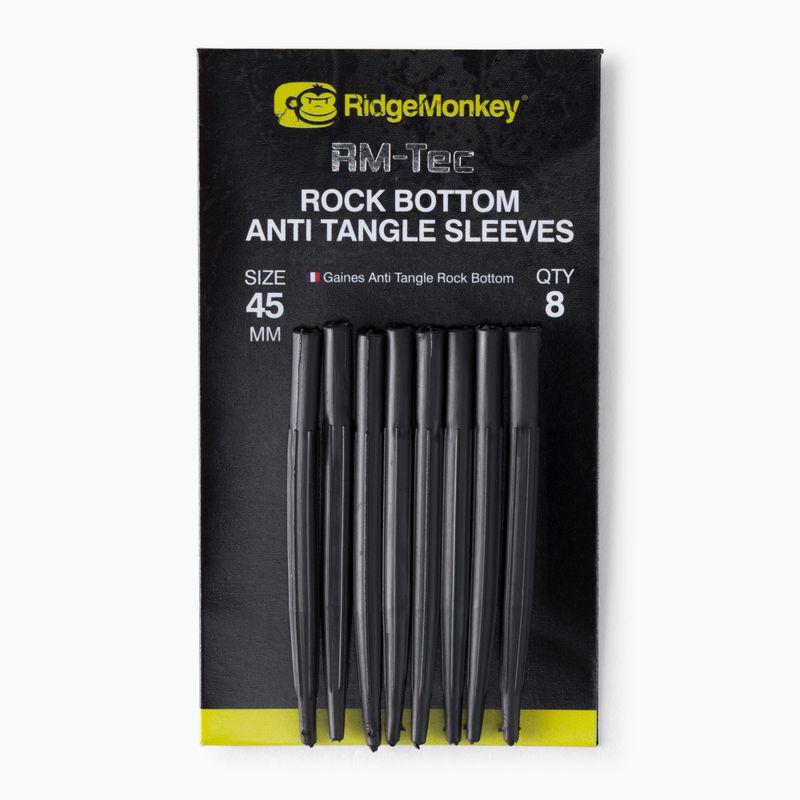 RidgeMonkey Connexion Rock Bottom Tungsten Anti Tangle Sleeves hnedý RMT101