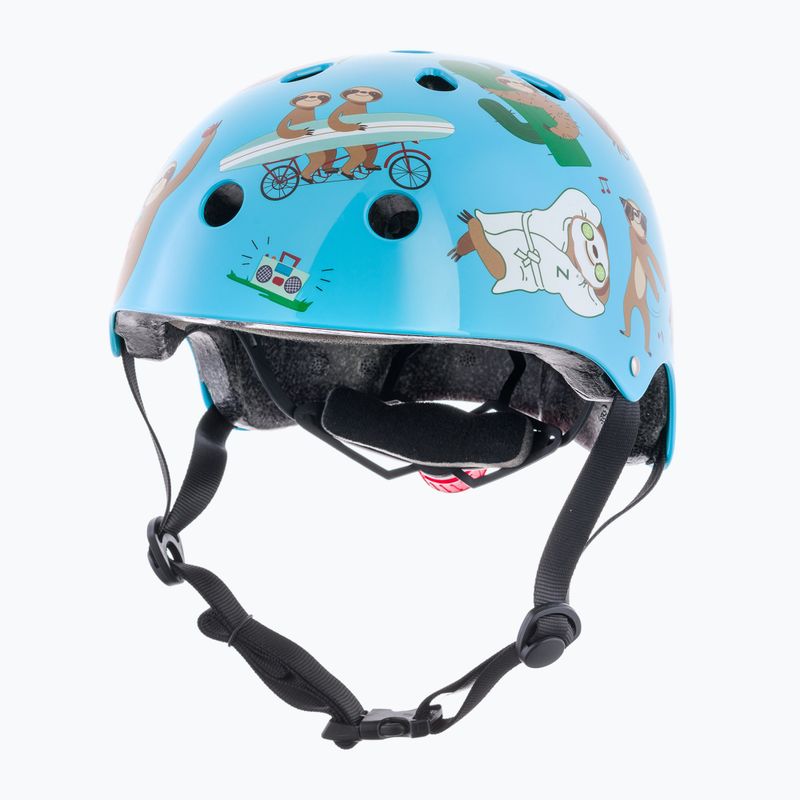 Detská cyklistická prilba Hornit Sloth modrá/hnedá