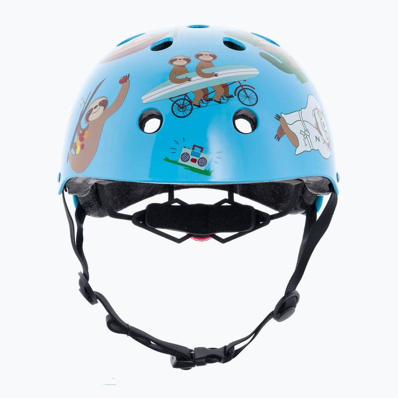 Detská cyklistická prilba Hornit Sloth modrá/hnedá 2