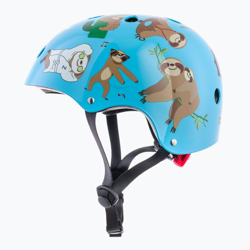 Detská cyklistická prilba Hornit Sloth modrá/hnedá 5