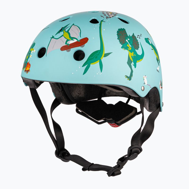 Detská cyklistická prilba Hornit Jurassic turquoise/multicolor