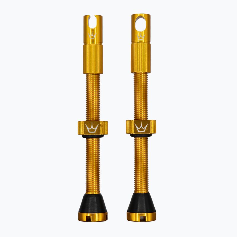 Peaty's X Chris King MK2 sada bezdušových ventilov Presta 60 mm zlatá