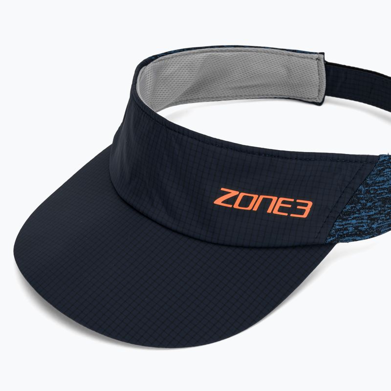 Bežecký šilt ZONE3 Lightweight Race Visor navy/blue marl/reflective silver 3