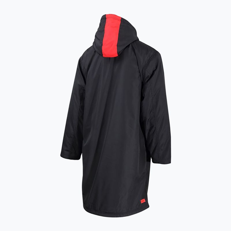 Plášť  ZONE3 Robe Fleece Parka black/grey 2