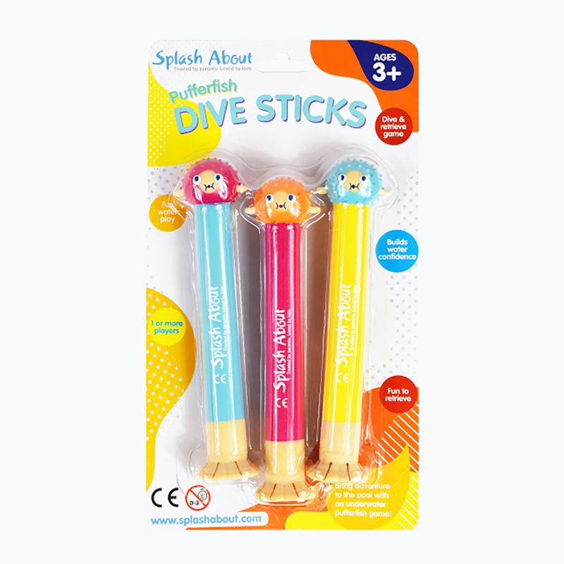 Splash About Pufferfish Divesticks 3 ks farba SADSP 3