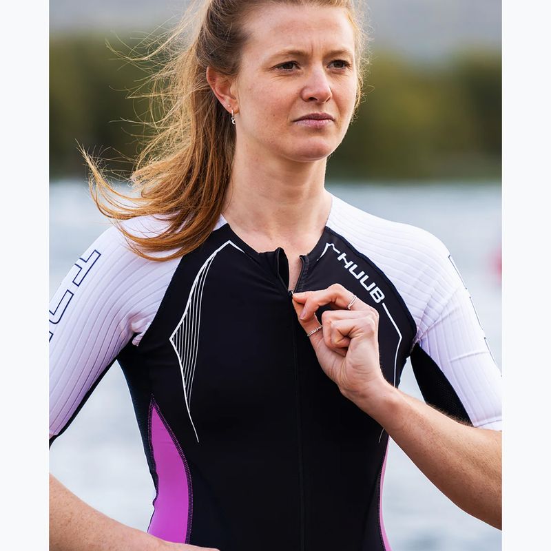 Dámsky triatlonový oblek HUUB Anemoi Aero Tri Suit čierno-biely ANELCSW 8