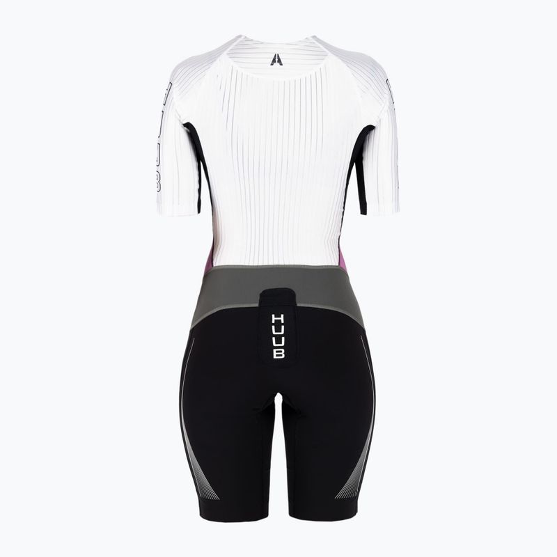 Dámsky triatlonový oblek HUUB Anemoi Aero Tri Suit čierno-biely ANELCSW 2