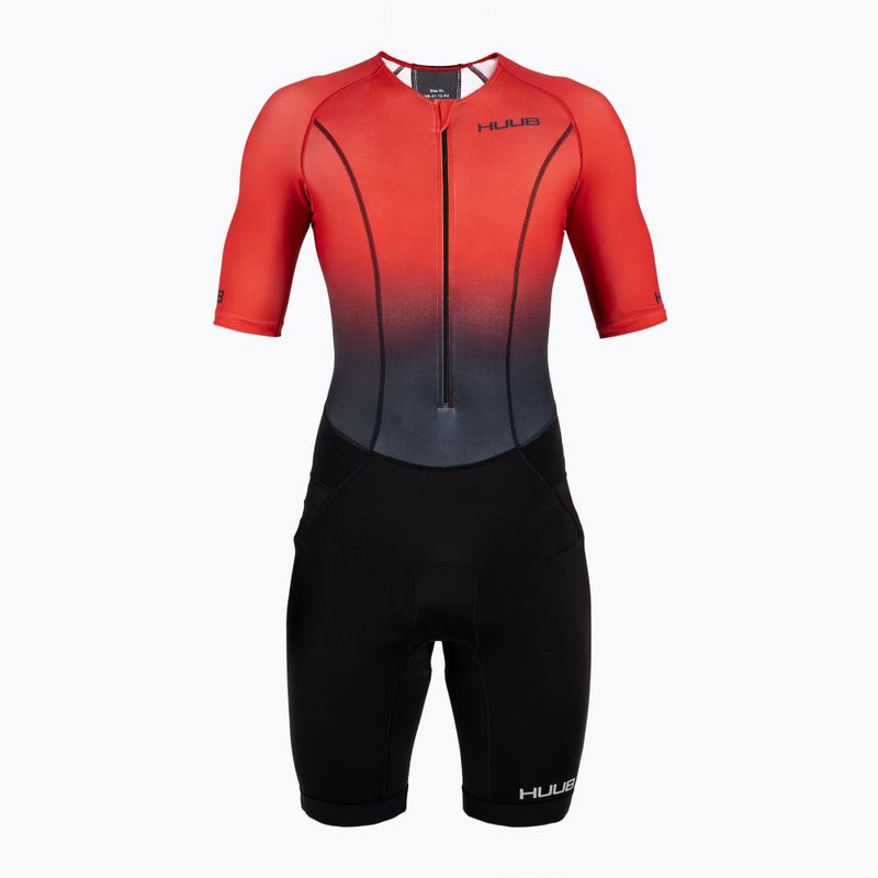 Pánsky triatlonový oblek HUUB Commit Long Course Suit čierno-červený COMLCS