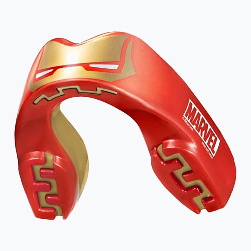 Detský chránič čeľuste SAFEJAWZ Marvel Iron Man red