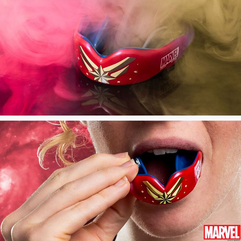 Chránič čeľuste SAFEJAWZ Marvel Captain Marvel červený 5