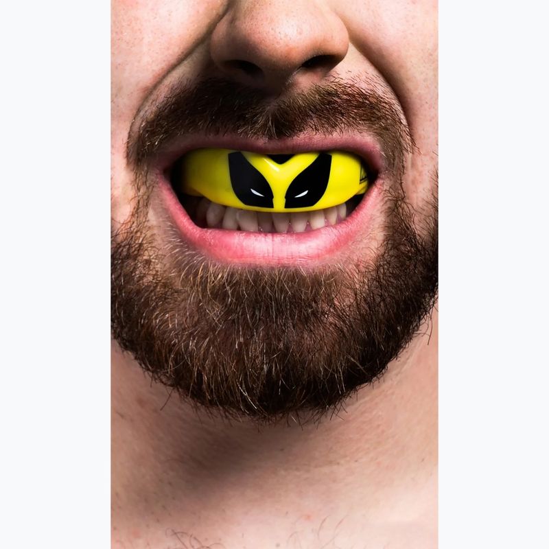Chránič čeľuste SAFEJAWZ Wolverine žlto-čierny 2