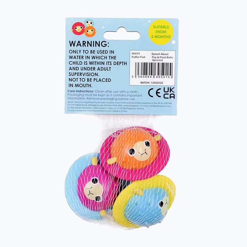 Hračka Splash About Pufferfish Flip&Float 3 ks oranžová / modrá / fialová 4