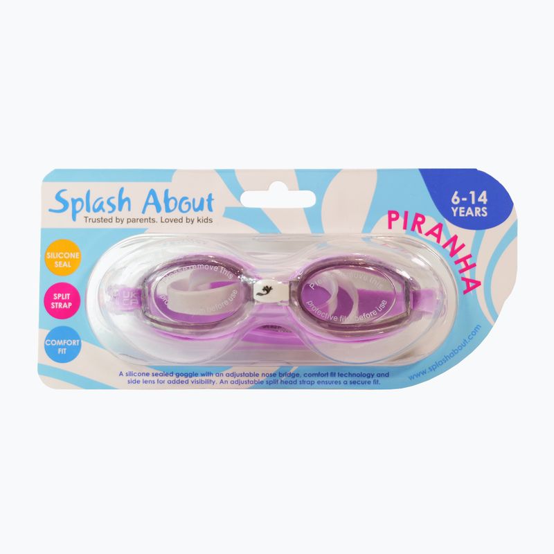 Detské plavecké okuliare Splash About Piranha lavander 6