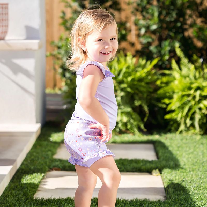 Detské jednodielne plavky s plienkou Splash About Happy Nappy Frills strawberry field 5