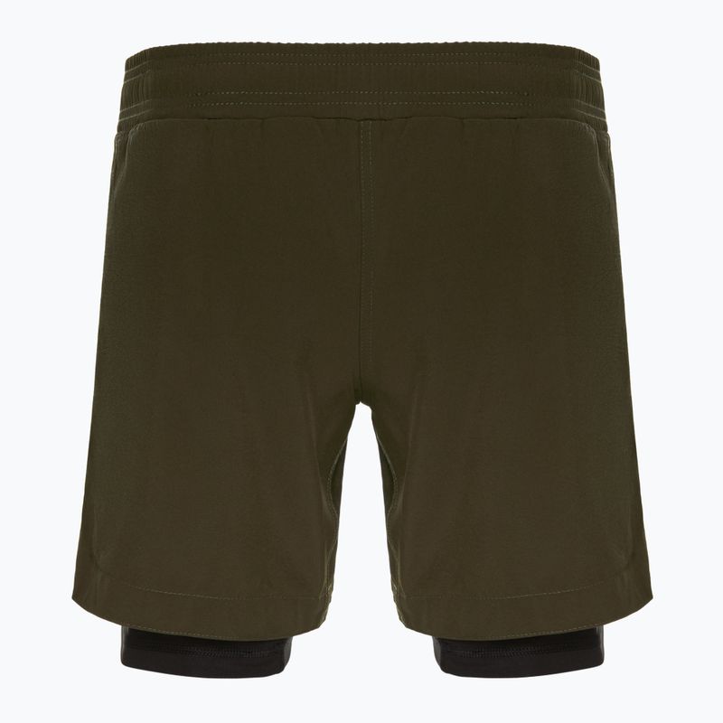 Pánske tréningové šortky FUMETSU Origins Dual Layer khaki 2