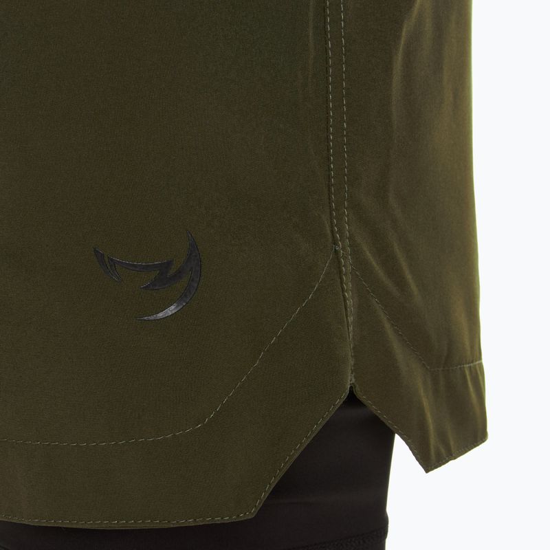 Pánske tréningové šortky FUMETSU Origins Dual Layer khaki 3