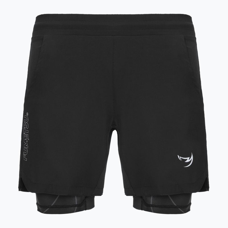 Pánske tréningové šortky FUMETSU Icon Dual Layer black