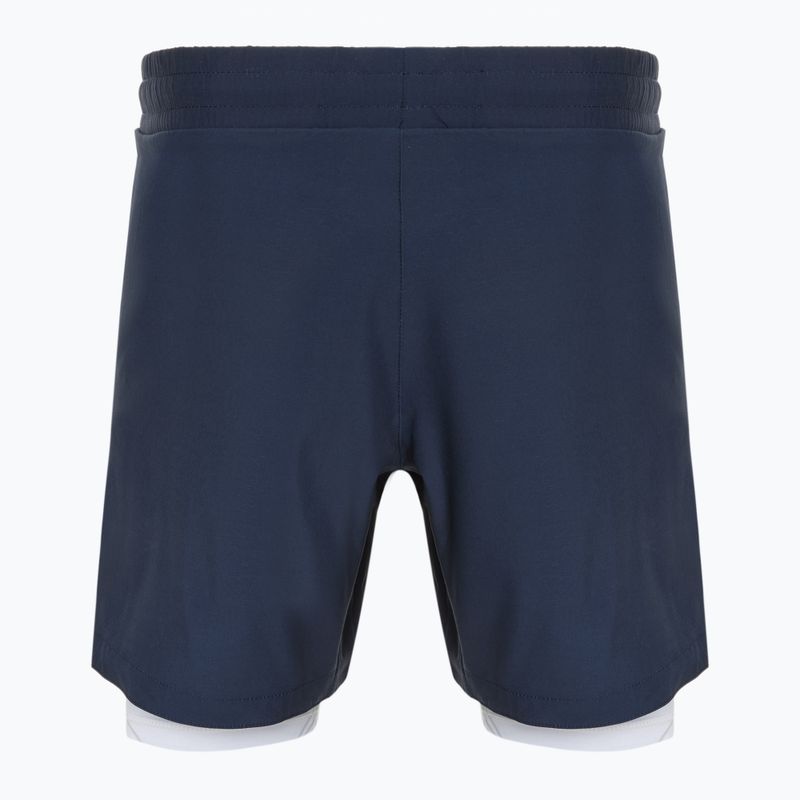 Pánske tréningové šortky FUMETSU Icon Dual Layer navy/ white 2