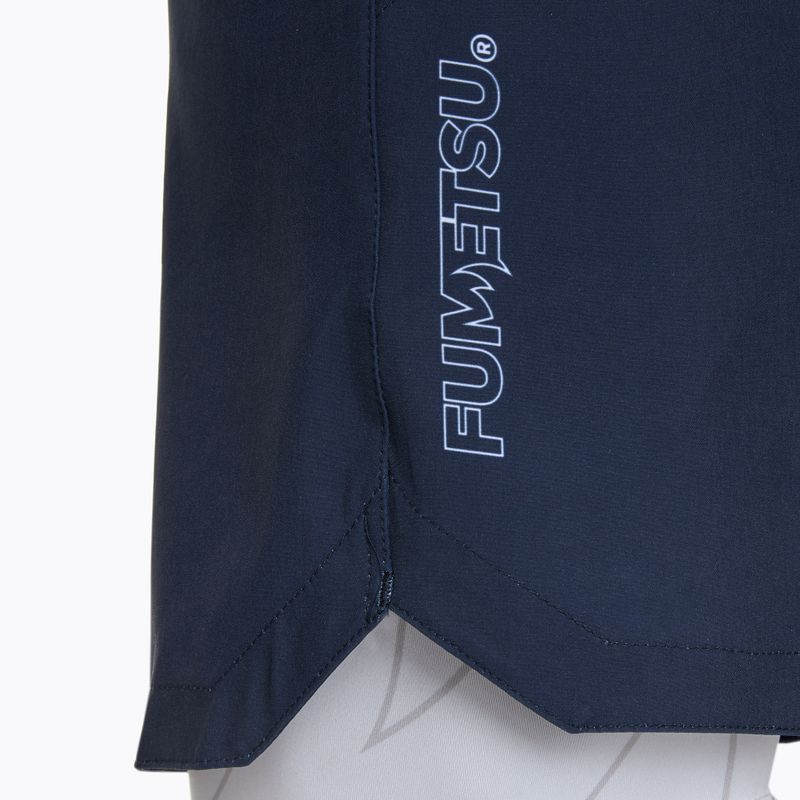 Pánske tréningové šortky FUMETSU Icon Dual Layer navy/ white 5