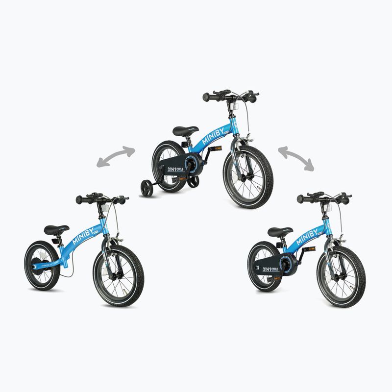 Detský bicykel Qplay Miniby 3v1 modrý