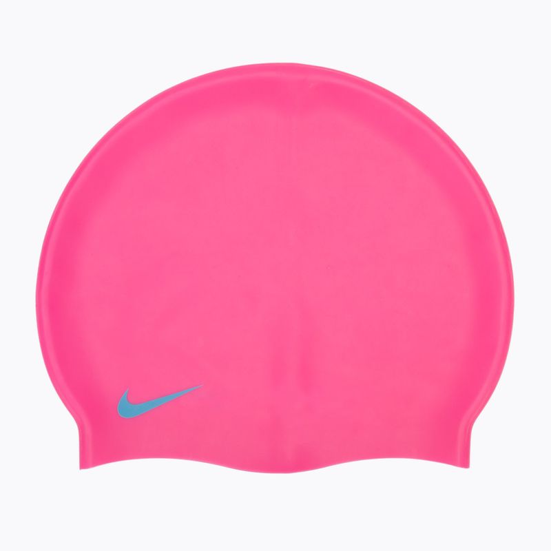 Detská plavecká čiapka Nike Solid Silicone pink TESS0106-670