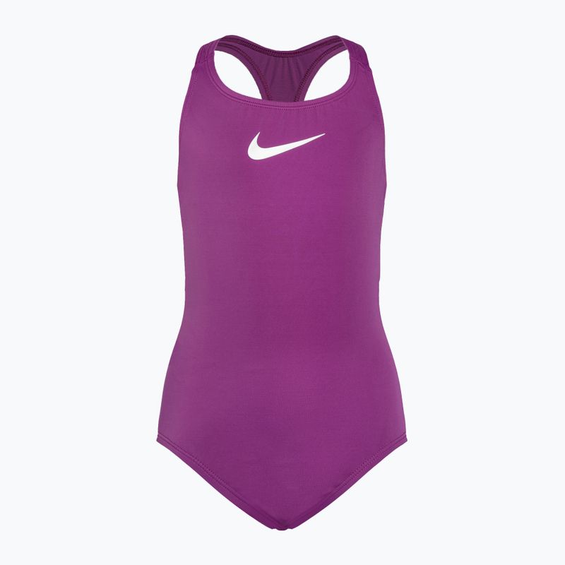 Detské jednodielne plavky Nike Essential Racerback bold berry